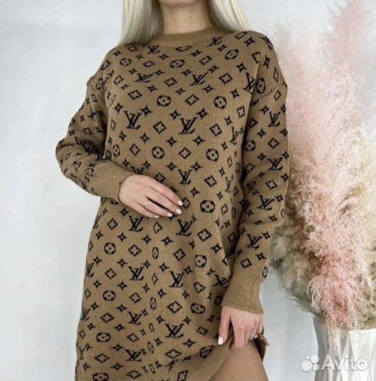 Louis vuitton платье теплое