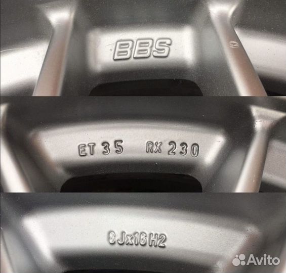 Диски BBS RX230 8Jx16 ET35 5x120 оригинальные