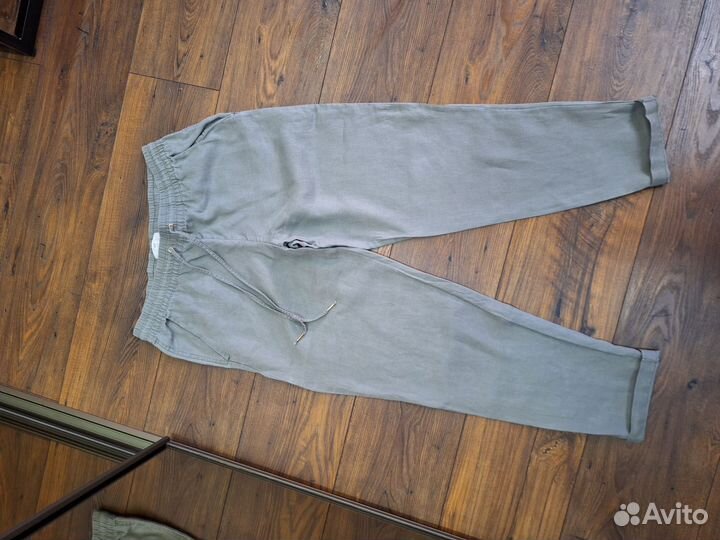 Льняные брюки женские hm