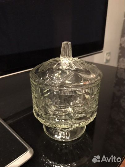 Вазочка на ножке (сахарница) винтаж 60 х г