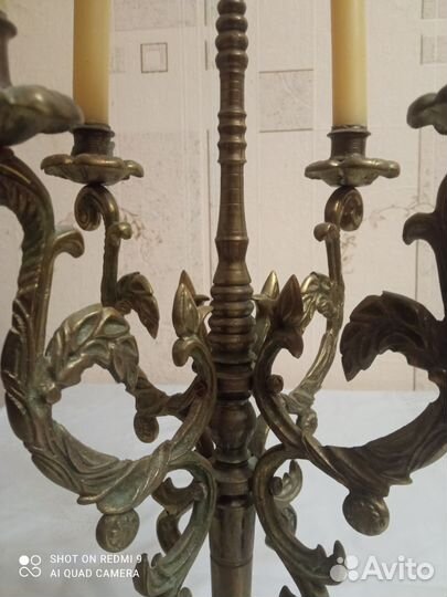 Подсвечник латунь