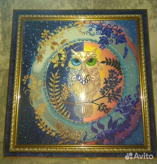 Картины вышитые счётным крестом и бисером Чехия