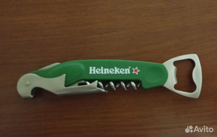 Heineken набор для пива бокал и открывалка-штопор