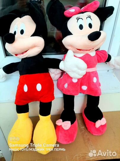 Новые мягкие игрушки Пикачу/Ниндзя/Микки/Соник