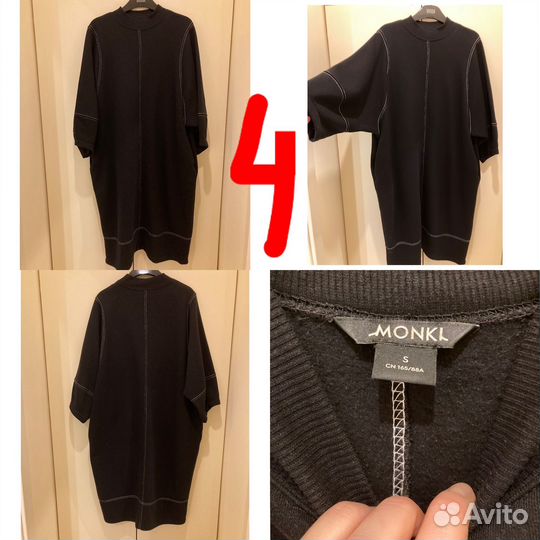 Черное платье mango, hm, monki