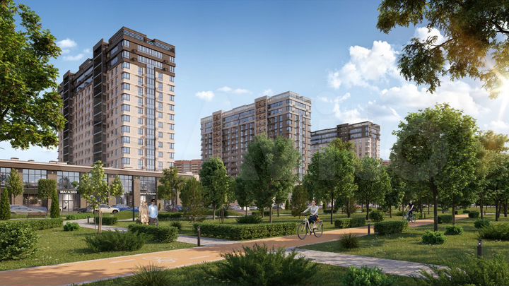 1-к. квартира, 36,1 м², 12/16 эт.