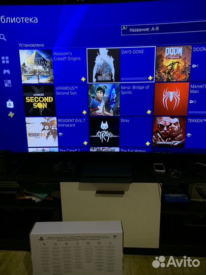 Sony playstation 4 slim 1tb с играми