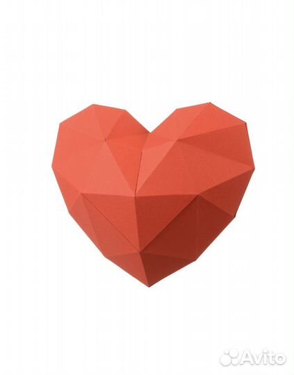 Объемное сердце (3D модель для сборки)