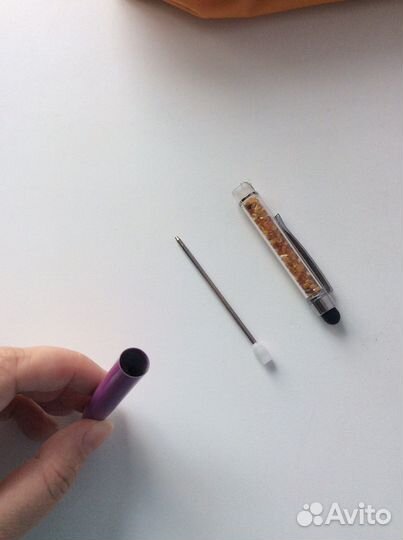 Ручка-стилус сувенирная с янтарем Калининград