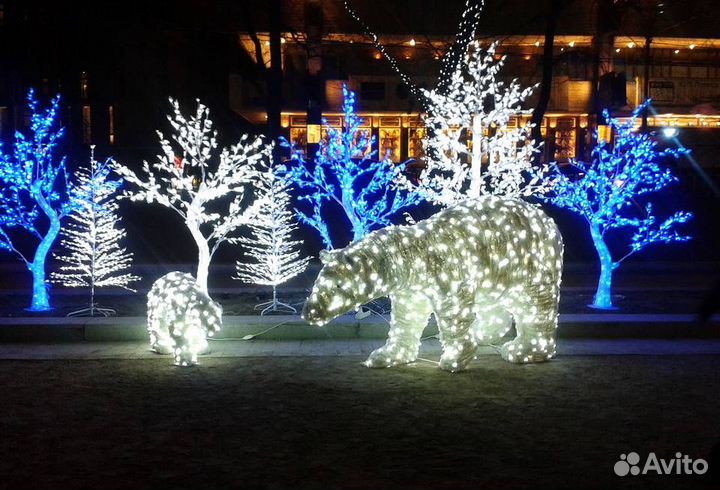 Светодиодные фигуры для уличного оформления