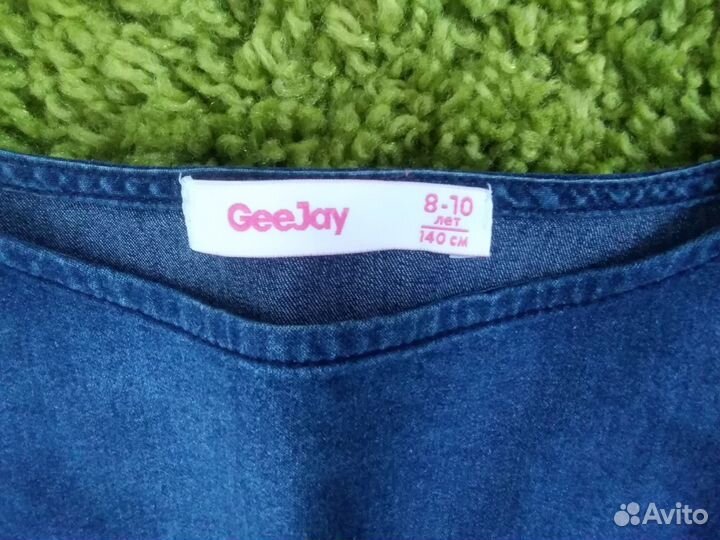 Джинсовый сарафан на рост 140