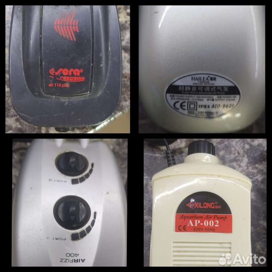 Компрессор,ресивер,декор для аквариума со2