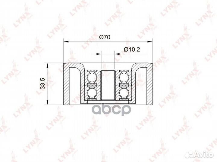 PB-5013 Натяжной ролик / Приводной lynxauto PB