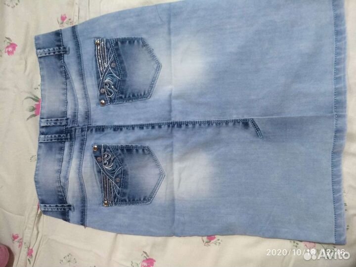 Юбка джинсовая