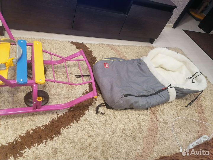 Детские санки коляска бу