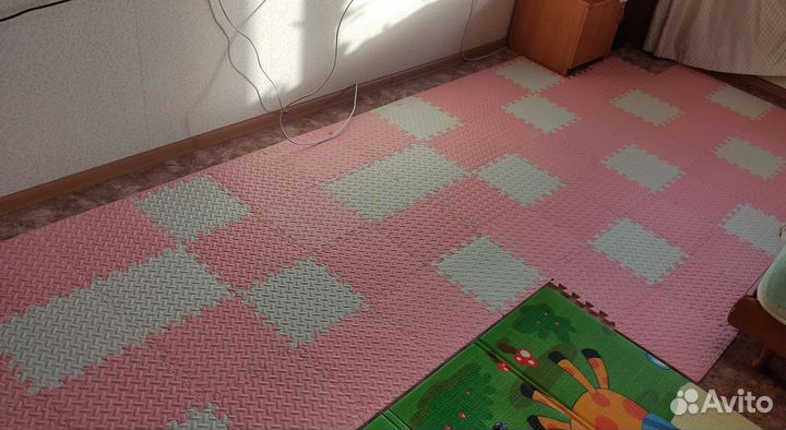 Детский игровой коврик пазл (24шт) 30*30*1см