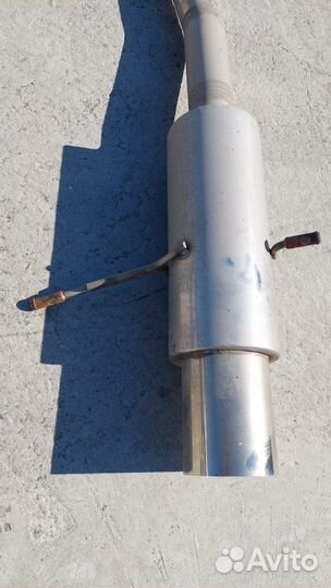 Глушитель apexi с серединкой WRX GDA STI GDB труба