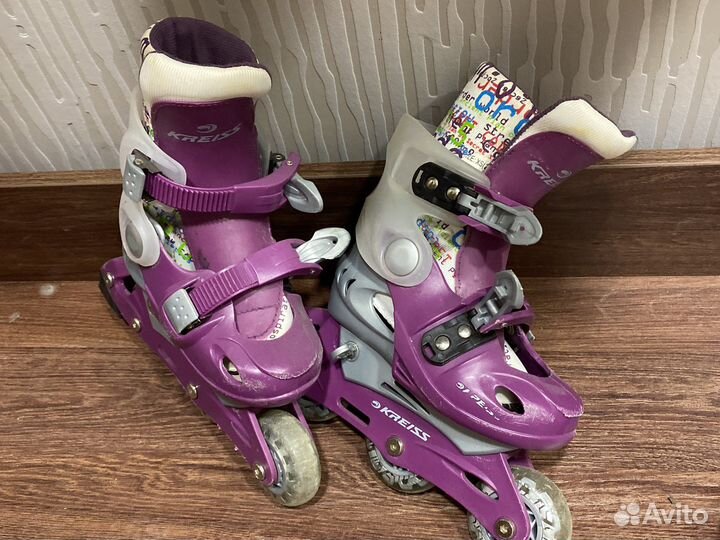 Роликовые коньки детские раздвижные