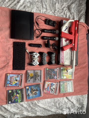 Sony PS3 super slim 500 gb, автомат, ps move 2 шт