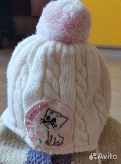 Шапка для девочки до года