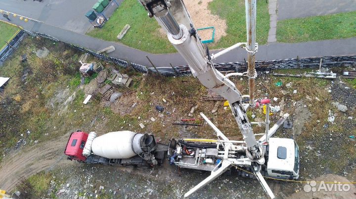 Доставка бетона миксером