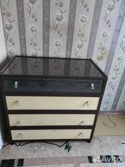 Комод коричневый бу