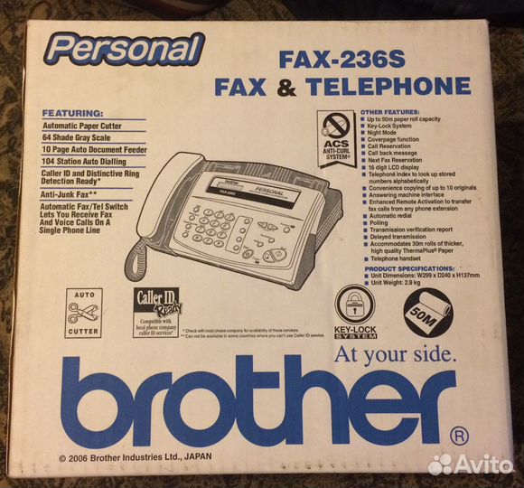 Факс телефон Brother Fax236S