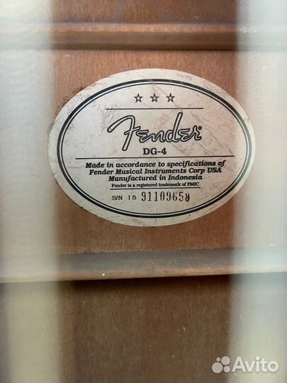 Гитара акустическая Fender DG4