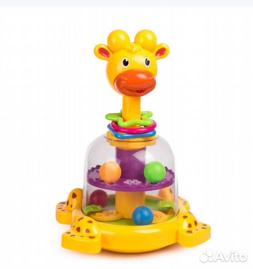 Развивающая игрушка BabyGo Жираф с вертушкой