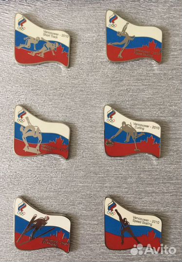 Набор значков Олимпийские игры Ванкувер 2010