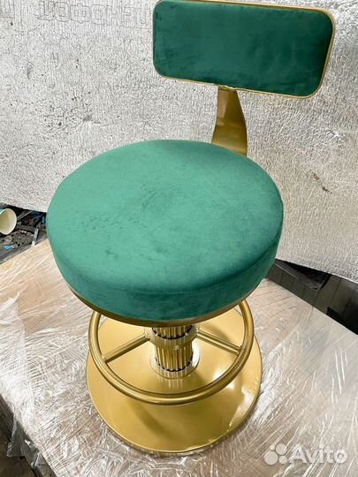 Стул высокий барный со спинкой