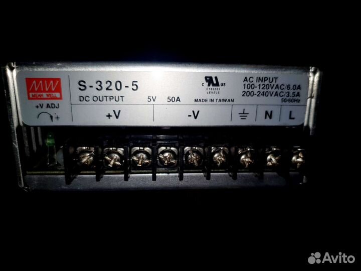 Блок питания mean well s-320-5