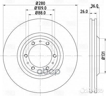 Диск тормозной для а/м Great Wall Hover (05) /H
