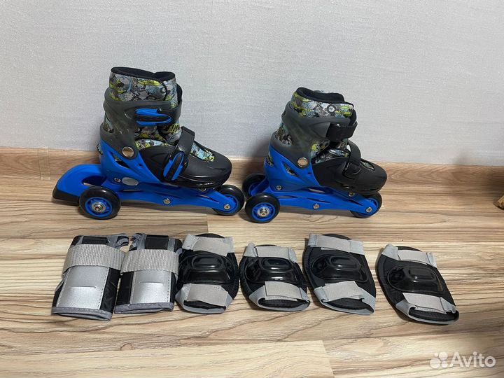 Ролики детские раздвижные новые 31-34