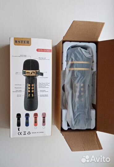 Караоке колонка-микрофон Wster WS-898 (новый)