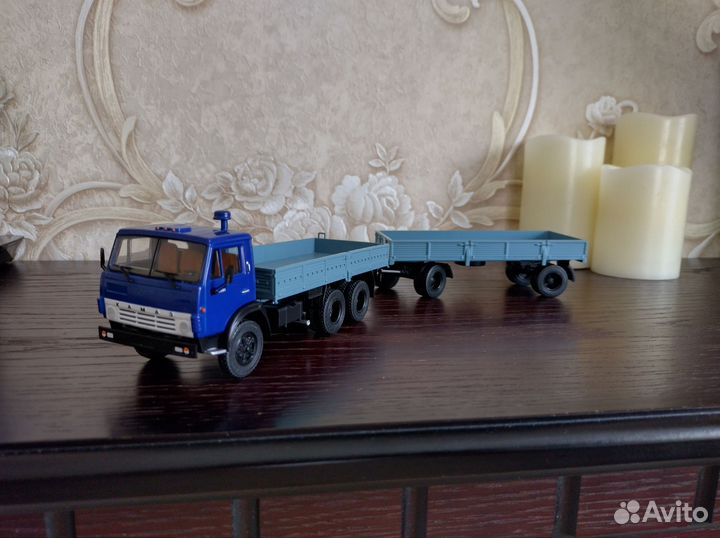 Модель Камаз 5320 с прицепом гкб 8350