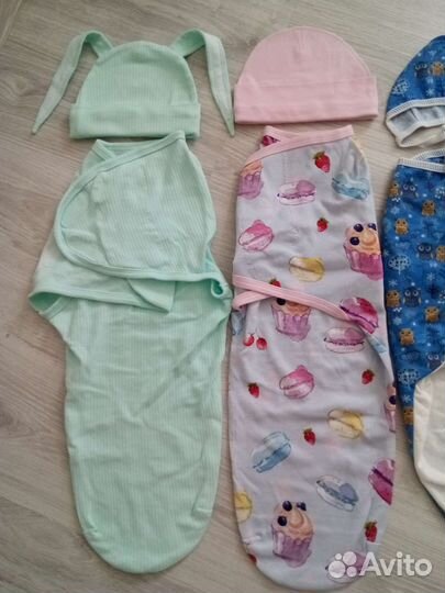 Пелёнка кокон для новорожденных
