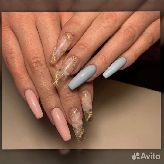 Наращивания ногтей, маникюр