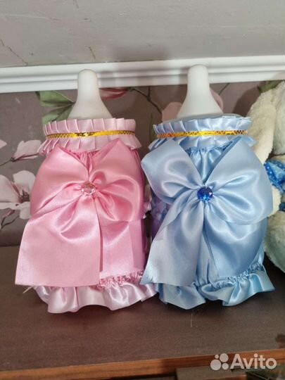 Бутылкисбор денег на мальчика и девочку на свадьбе