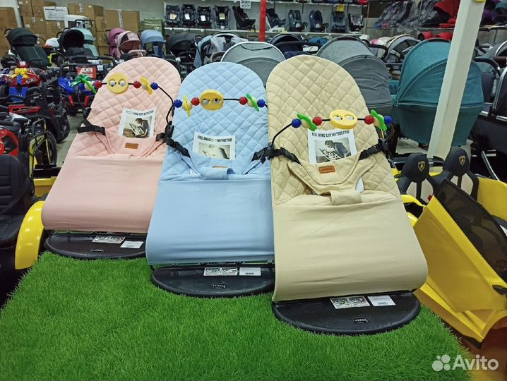 Шезлонг детский новый много цветов