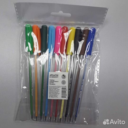 Новый набор цветных ручек attache