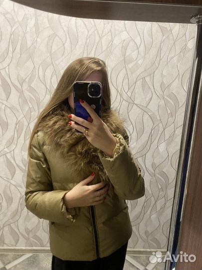 Куртка теплая с мехом Италия