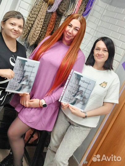 Обучение/ холодное наращивание волос