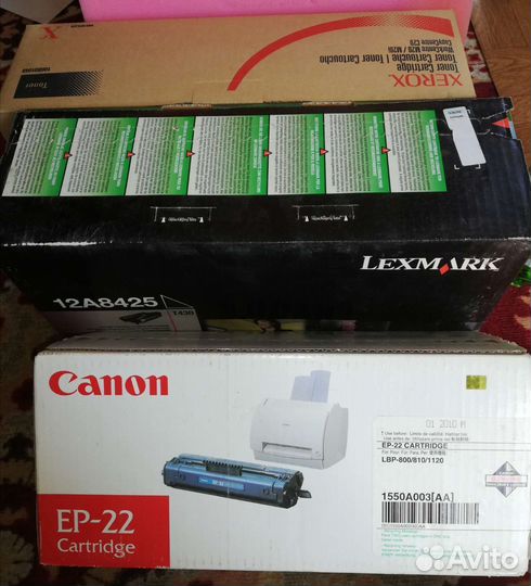 Картриджи Lexmark, Canon, Xerox