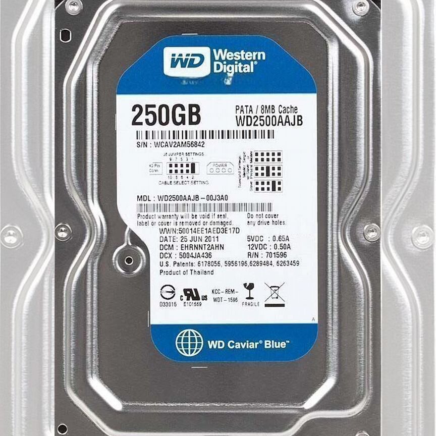 [WD2500AAKX] Жесткий Диск Western Digital Wd2500aajb 250gb Sata Wd2500aakx