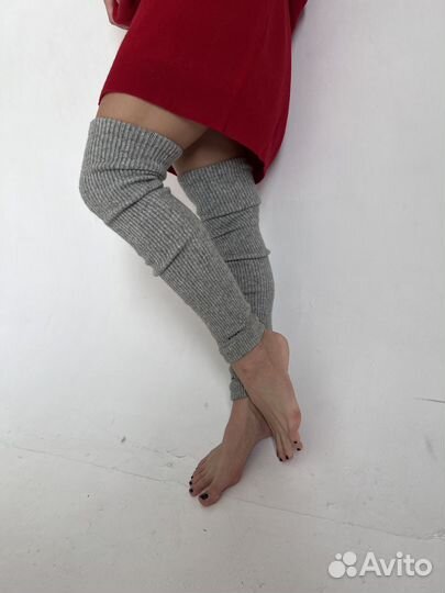 Гетры из шерсти яка “серые”