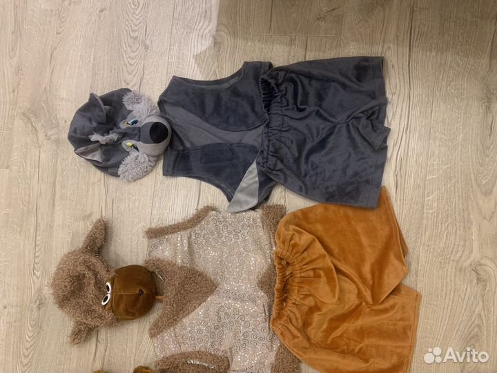 Прокат новогодних костюмов (мишка, волк, баран)