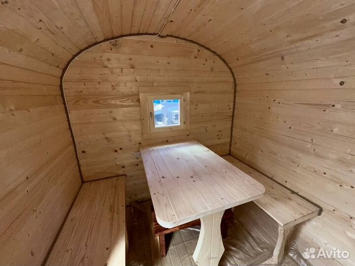 Баня бочка квадро