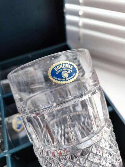 Хрустальные стаканы богемия