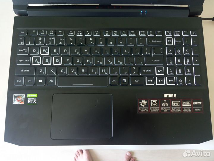 RTX 3080/16gb/512ssd Acer nitro 5 an515-45-r4yy